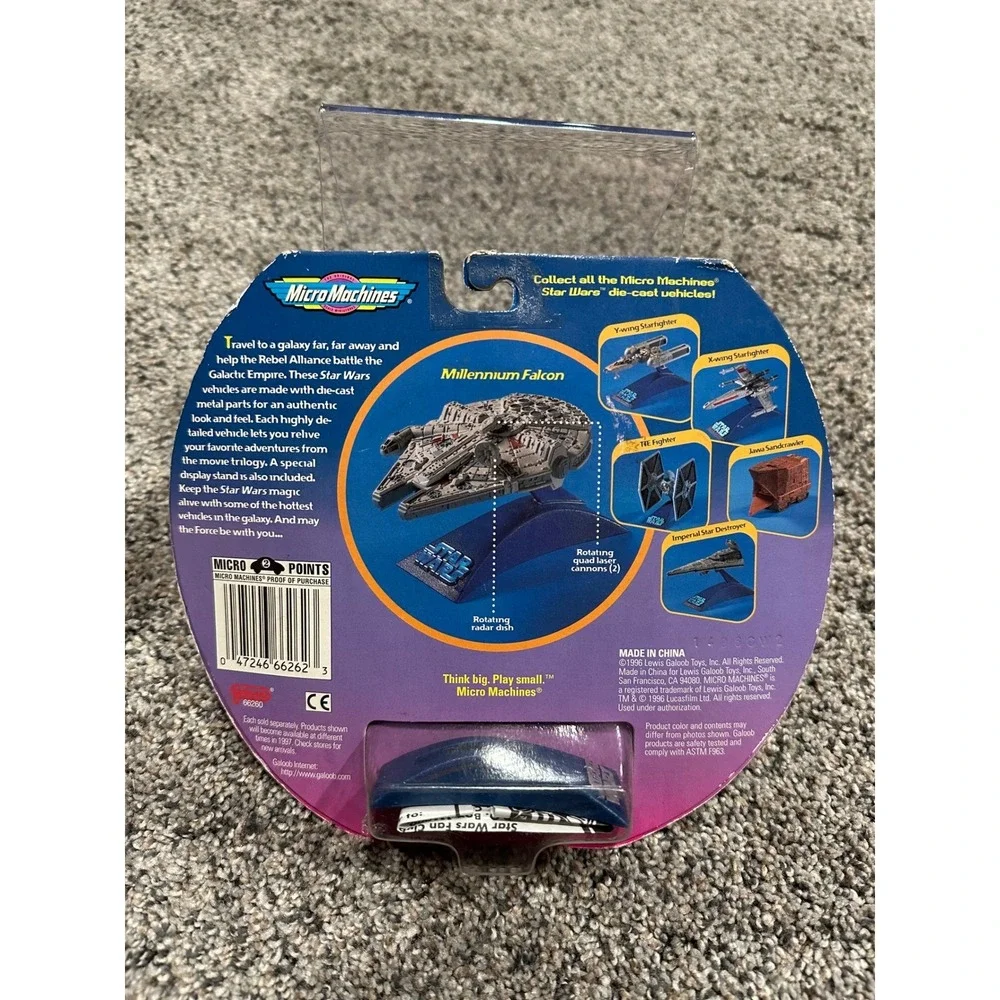 Galoob Die-Cast Vehicle Micro Machines Star Wars Millennium Falcon Vintage 1996